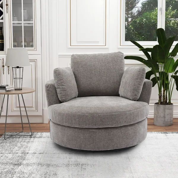 42" Wide Swivel Barrel Chair | Wayfair North America