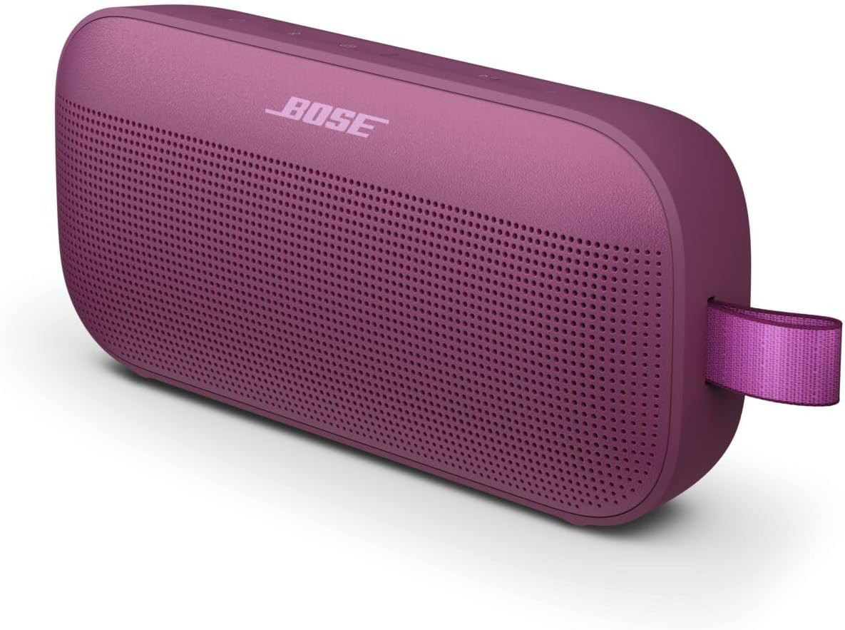Bose SoundLink Flex Bluetooth Speaker (2nd Gen) - Portable Outdoor Speaker with Hi-Fi Audio, Waterproof and Dustproof, USB-C, Up to 12 Hours Battery Life, Rosewood Mauve - Limited Edition Color | Amazon (US)