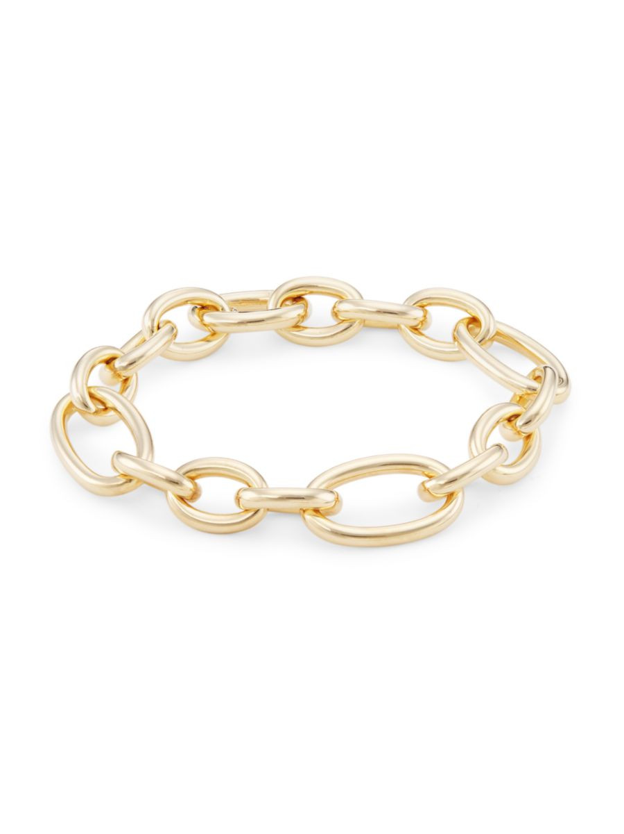 14K Yellow Gold Oval-Link Chain Bracelet | Saks Fifth Avenue