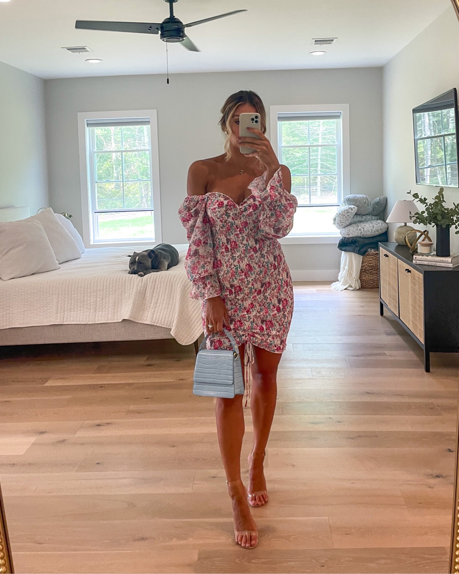 Wedding guest 💒 

•bump friendly 
•Hello Molly dress 
•jw pei bag 
•25 weeks pregnant 

#LTKfit #LTKwedding #LTKbump