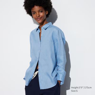 Premium Linen Long Sleeve Shirt | UNIQLO US | UNIQLO (US)