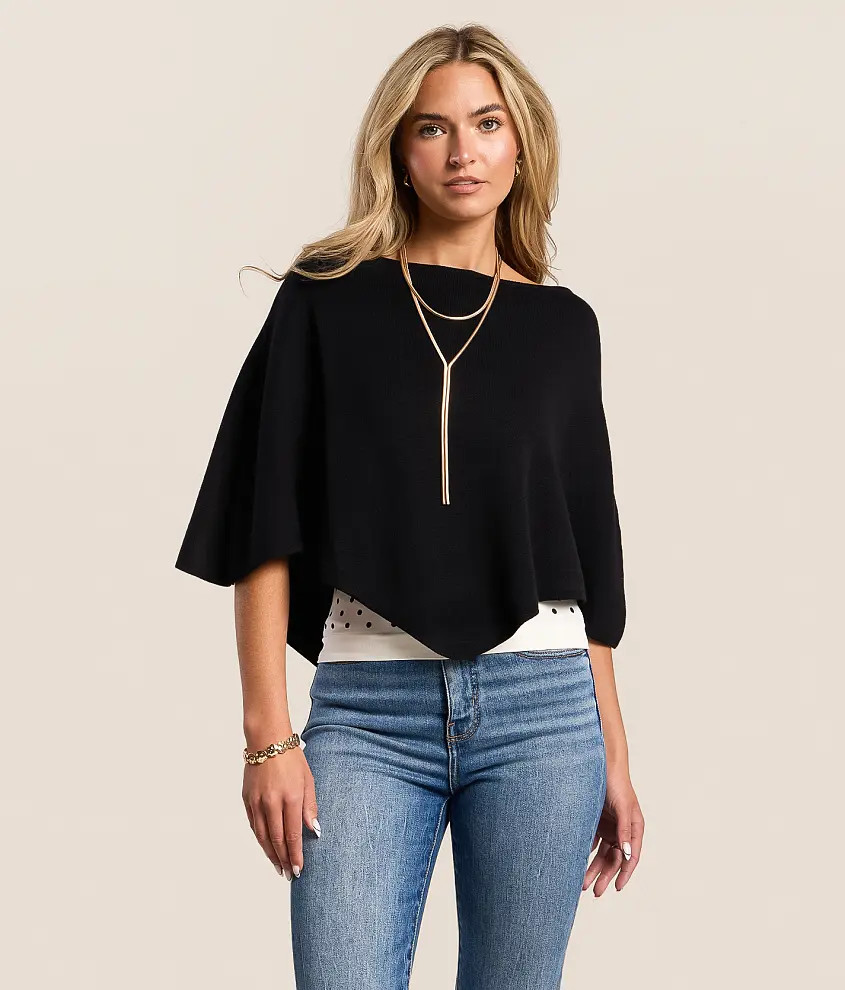 Boatneck Poncho | Buckle