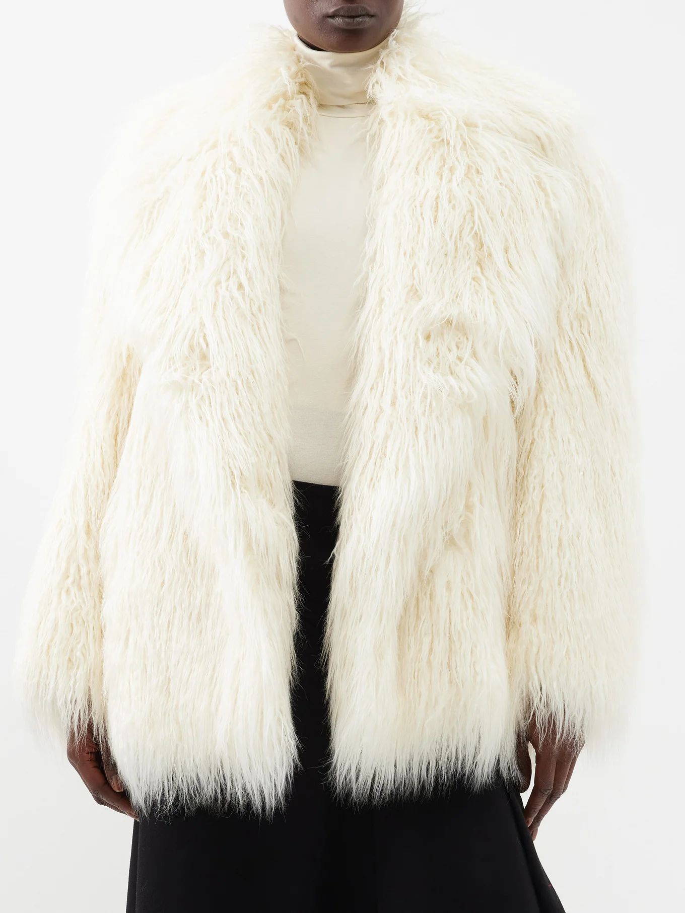 Liza faux-fur short coat | Matches (US)