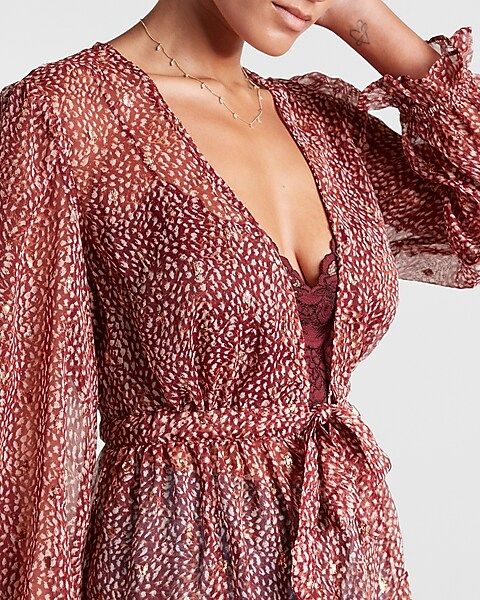 Abstract Feather Print Cover-Up | Express