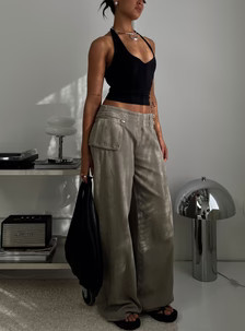 Paltrow Cargo Pant Washed Brown | Princess Polly AU