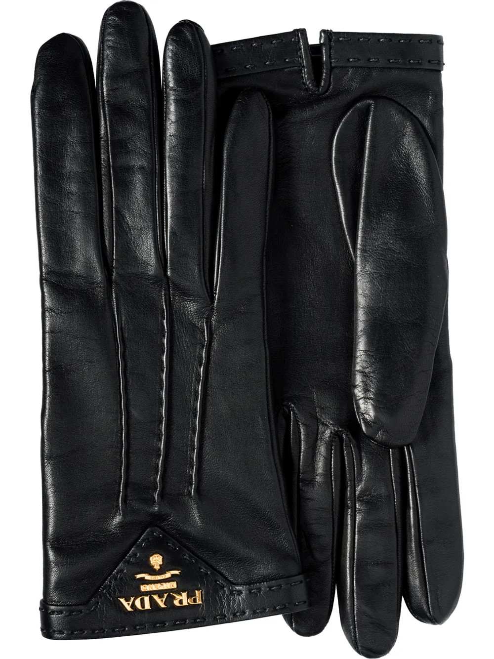 Prada Handschuhe Aus Nappaleder | Schwarz | FARFETCH DE | Farfetch Global