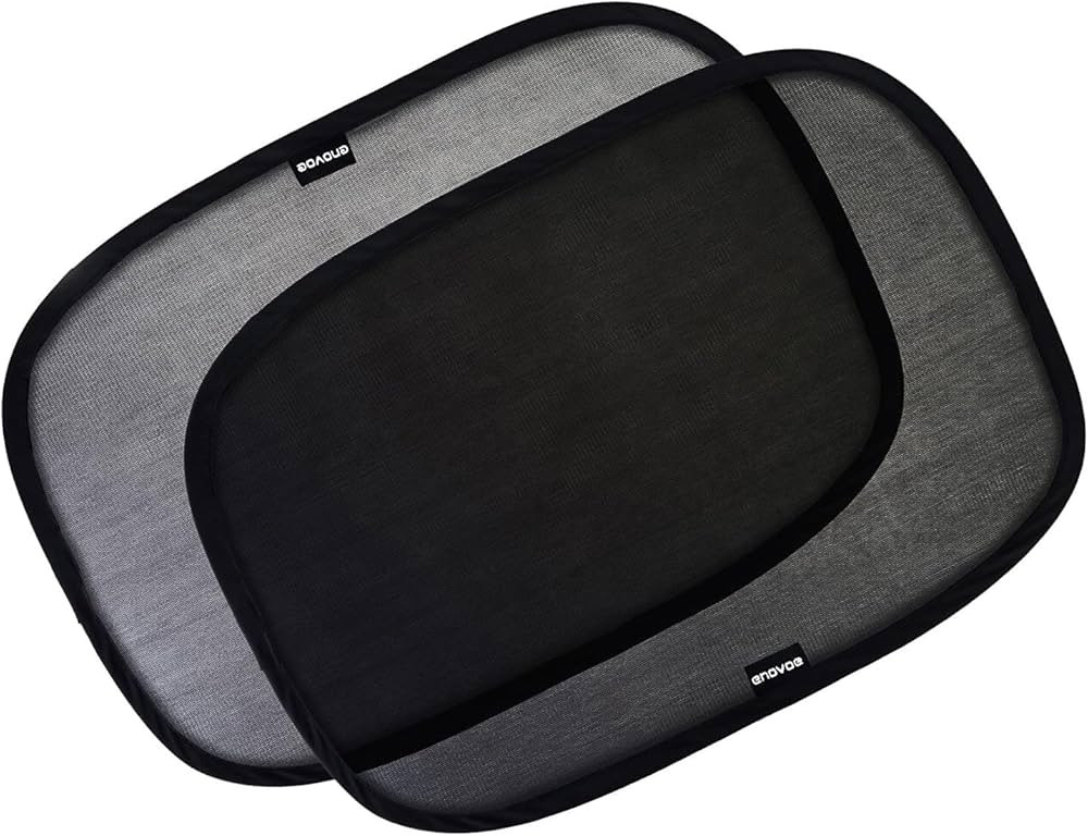 Enovoe Car Window Shades for Baby (2 Pack) - 21x14 Inches Sun Shade Blocker, Cling - Glare Shield... | Amazon (US)