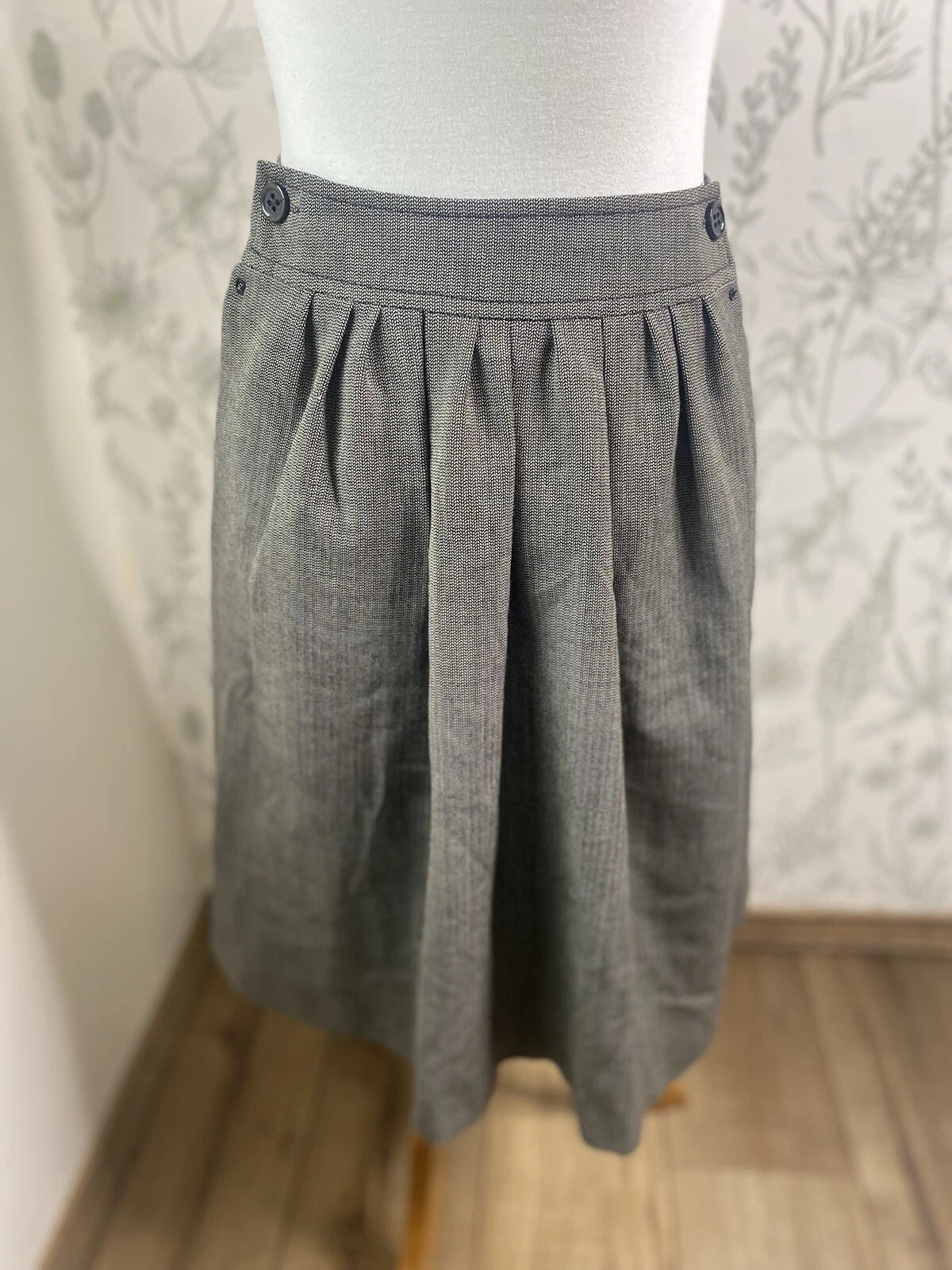 Claudie Pierlote Paris Wool Knee Skirt Size 1 Pockets Quality Career Business | eBay US