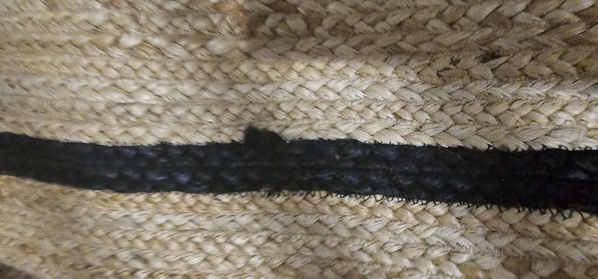 Wave Scalloped Natural Jute Rug Boho Jute Rug Entryway Runner Rug Farmhouse Scallop Rug, Sky Blue... | Amazon (US)