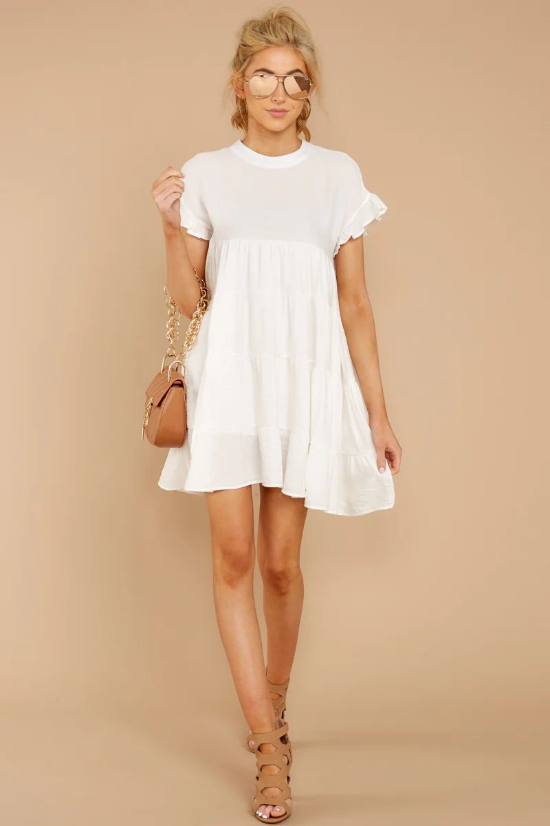Nothing More Nothing Less White Dress | Red Dress 