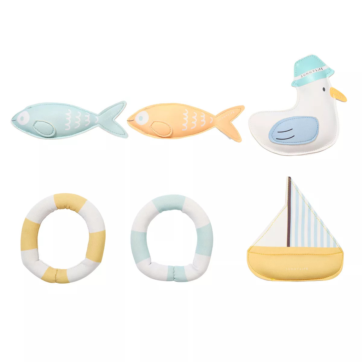 Sunnylife Dive Buddies Sid Seagull 6pk, Pool Toys, Bird, Sailboat, Fish & Rings | Target