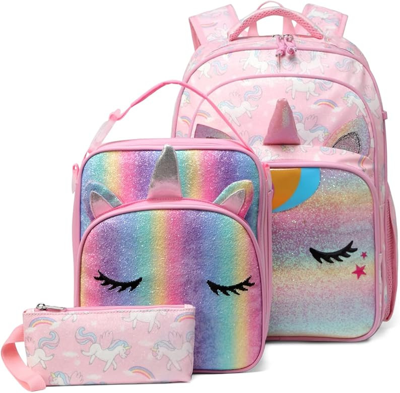 Kids School Backpack Lunch Box Bag Pencil Case Combo,Vaschy Children BookBag Schoolbag Set for Pr... | Amazon (CA)