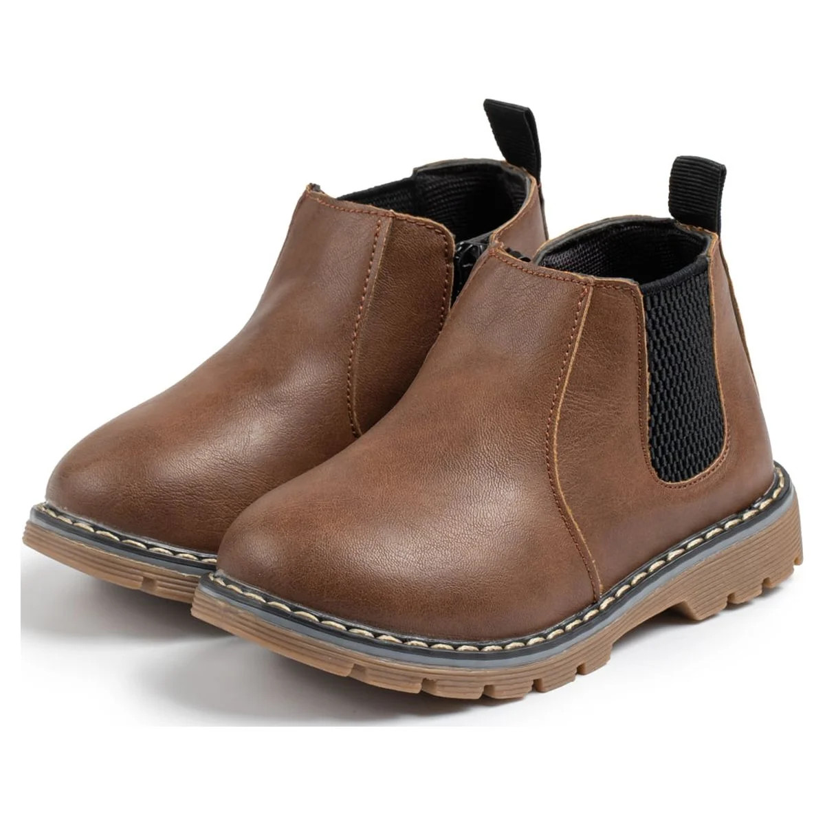 HsdsBebe Toddler Boys Girls Boots Waterproof Winter Snow Chelsea Booties Short Ankle Shoes | Walmart (US)