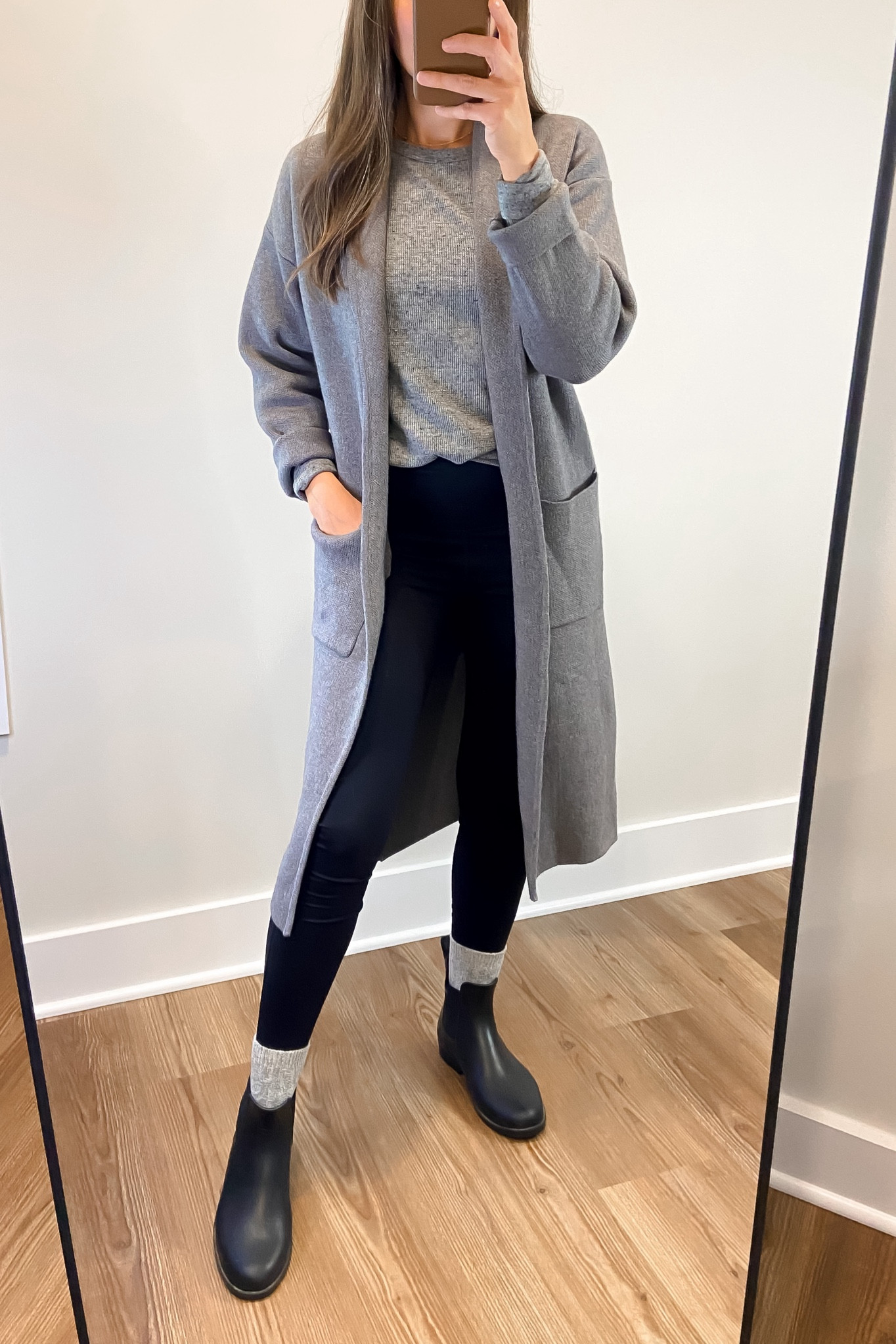 Coatigan outfit idea for fall and winter

#LTKstyletip #LTKshoecrush #LTKfindsunder100