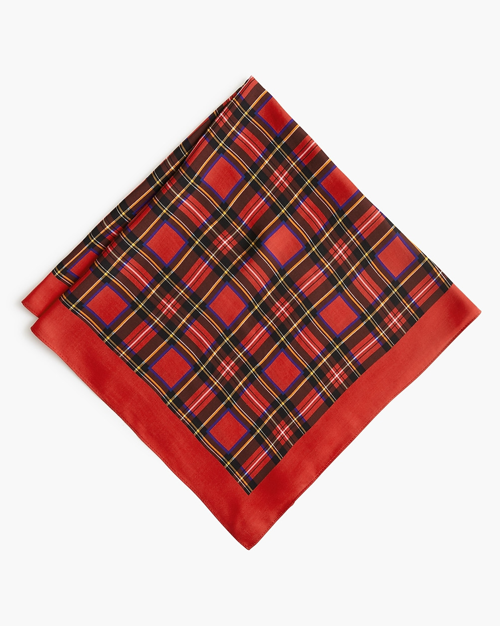 Silky plaid-print scarf | J.Crew Factory