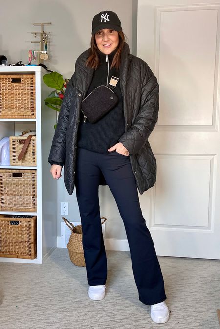 All black, mostly Amazon winter outfit!
Yoga pants: sized up to M, I was between S and M on their size chart, and it says to size up, they fit great 
Sherpa belt bag also comes in white and has an all metal buckle. Mine is from Amazon.ca and not on .com but I found a very similar one that also comes with an extended length strap! 
Quilted jacket: sized up to L cause reviews said it fits small, love the fit
The zip up sweater is the only item not from Amazon, it’s from Old Navy but almost sold out so I also linked similar from Amazon that I have in grey (fits tts). 
White tee is also from Amazon, fits tts, I got M for a roomier fit.
Socks and sneakers also fit tts


#LTKstyletip #LTKitbag #LTKshoecrush