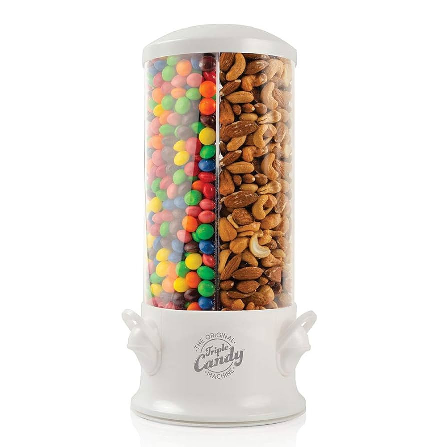 Handy Gourmet Original Triple Candy Machine-Fun Candy & Nut Dispenser-New & Improved (Pearl White... | Amazon (US)