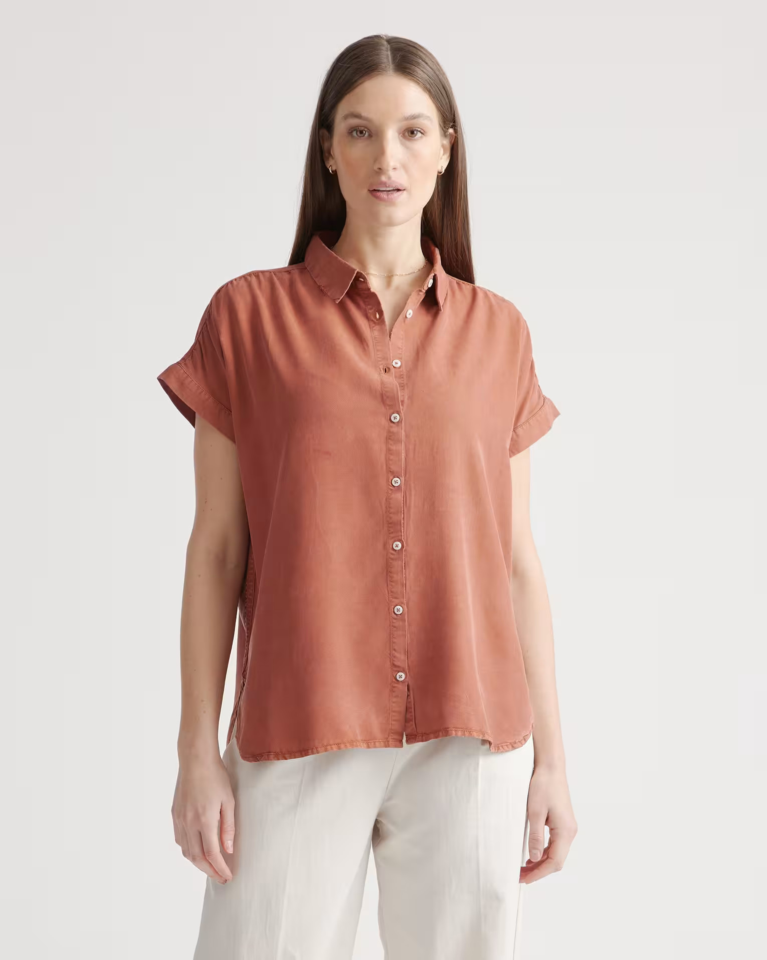 Vintage Wash Tencel Camp Shirt | Quince