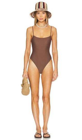 The Viper One Piece in Dark Brown | Revolve Clothing (Global)