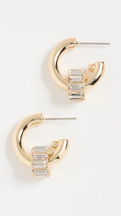 Kenneth Jay Lane Women's Gold Hoop Earrings | Amazon (US)