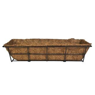 Gilbert & Bennett Canterbury 24 in. Steel Deck Rail Planter DPBCB24-B | The Home Depot