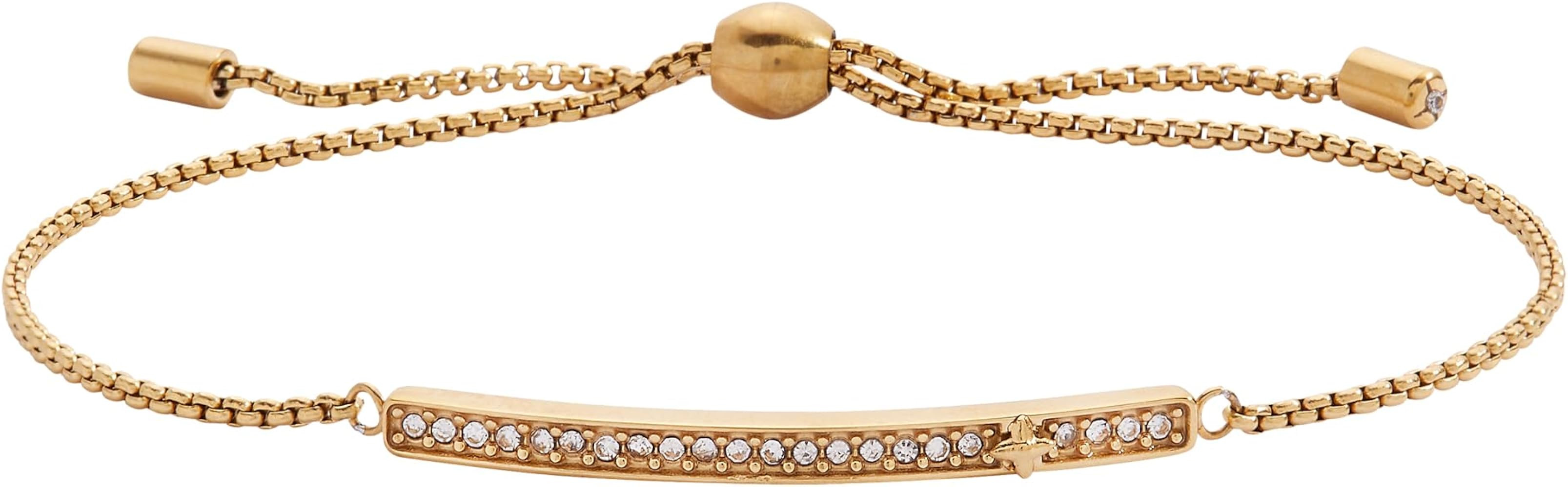 Alex and Ani Pave Bolo Birthstone Bracelet - Stainless Steel Gold/Silver, Perfect for Stacking, A... | Amazon (US)