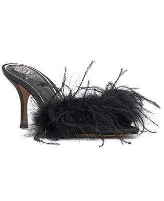 Women's Paelly High-Heel Feathered Dress Sandals | Macy's