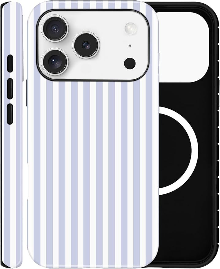 Magnetic Case for iPhone 17 Pro Max, Compatible with MagSafe, Aesthetic Striped Cute Design for W... | Amazon (US)