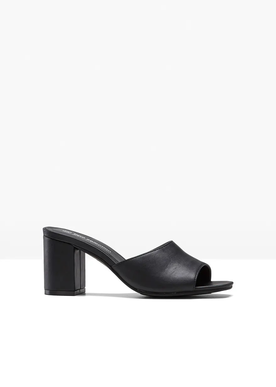 Modische Pantolette mit Blockabsatz - schwarz - Damen | bonprix | Bonprix DE