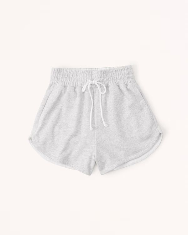 Women's Dolphin-Hem Fleece Shorts | Women's Bottoms | Abercrombie.com | Abercrombie & Fitch (US)