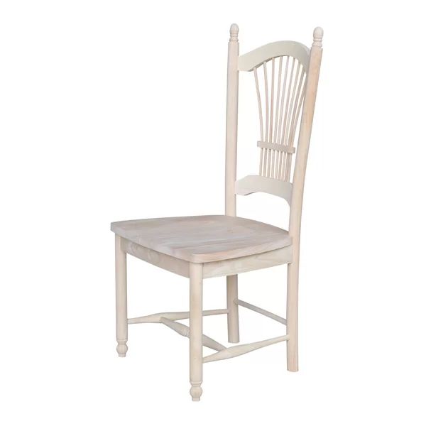 Newington Solid Wood Slat Back Side Chair in Natural (Set of 2) | Wayfair North America