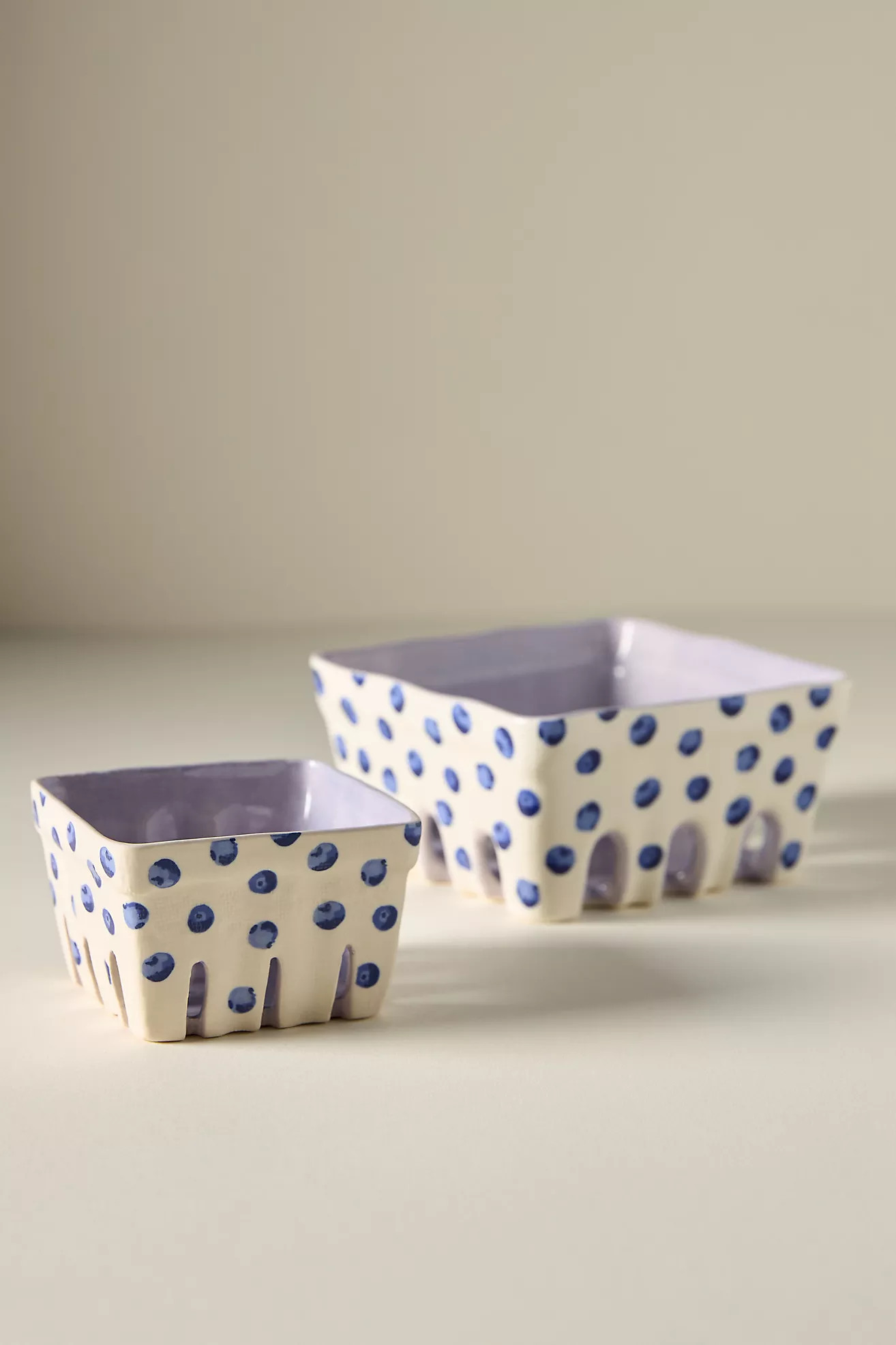 Fruta Stoneware Berry Basket | Anthropologie (US)