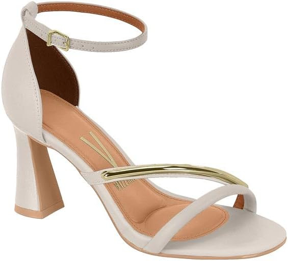 Sandália Feminina Vizzano Com Detalhe Dourado 6517-106 | Amazon (BR)