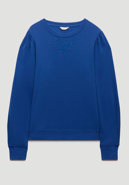 Emily Puff Sleeve Cotton Jersey Top | Hush UK