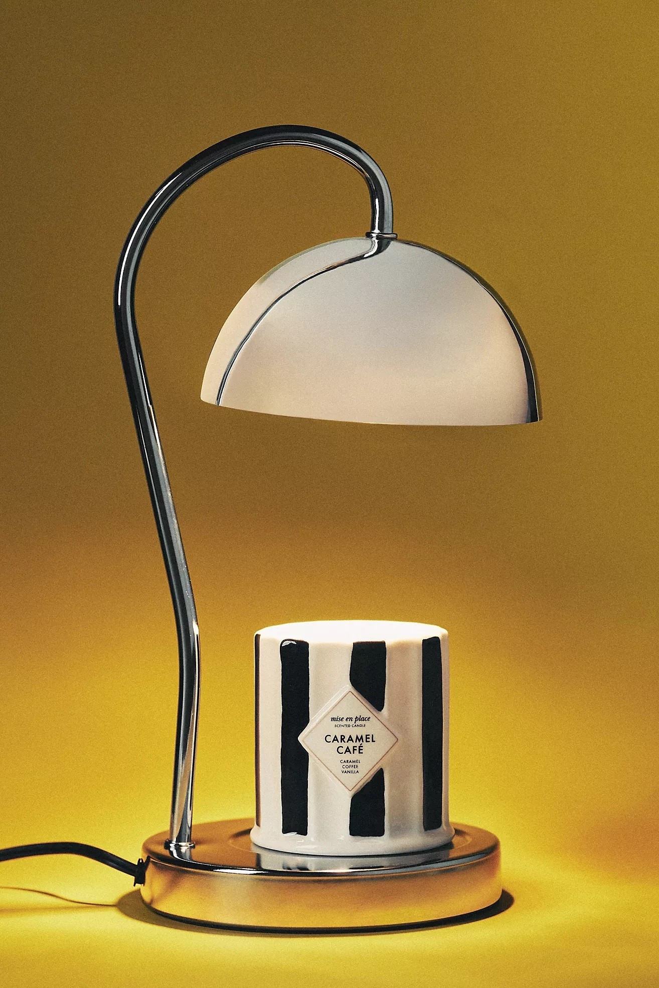 This Anthropologie chrome candle warmer lamp is giving cozy luxe vibes ✨🤍
The prettiest glow for your nightstand or living room. #AnthropologieHome #HomeDecor #CandleWarmer #CozyHome #NeutralAesthetic #ModernHome #LTKHome #HomeInspo

#LTKHome
