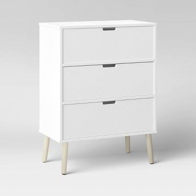 Modern Three Drawer Dresser White - Pillowfort™ | Target
