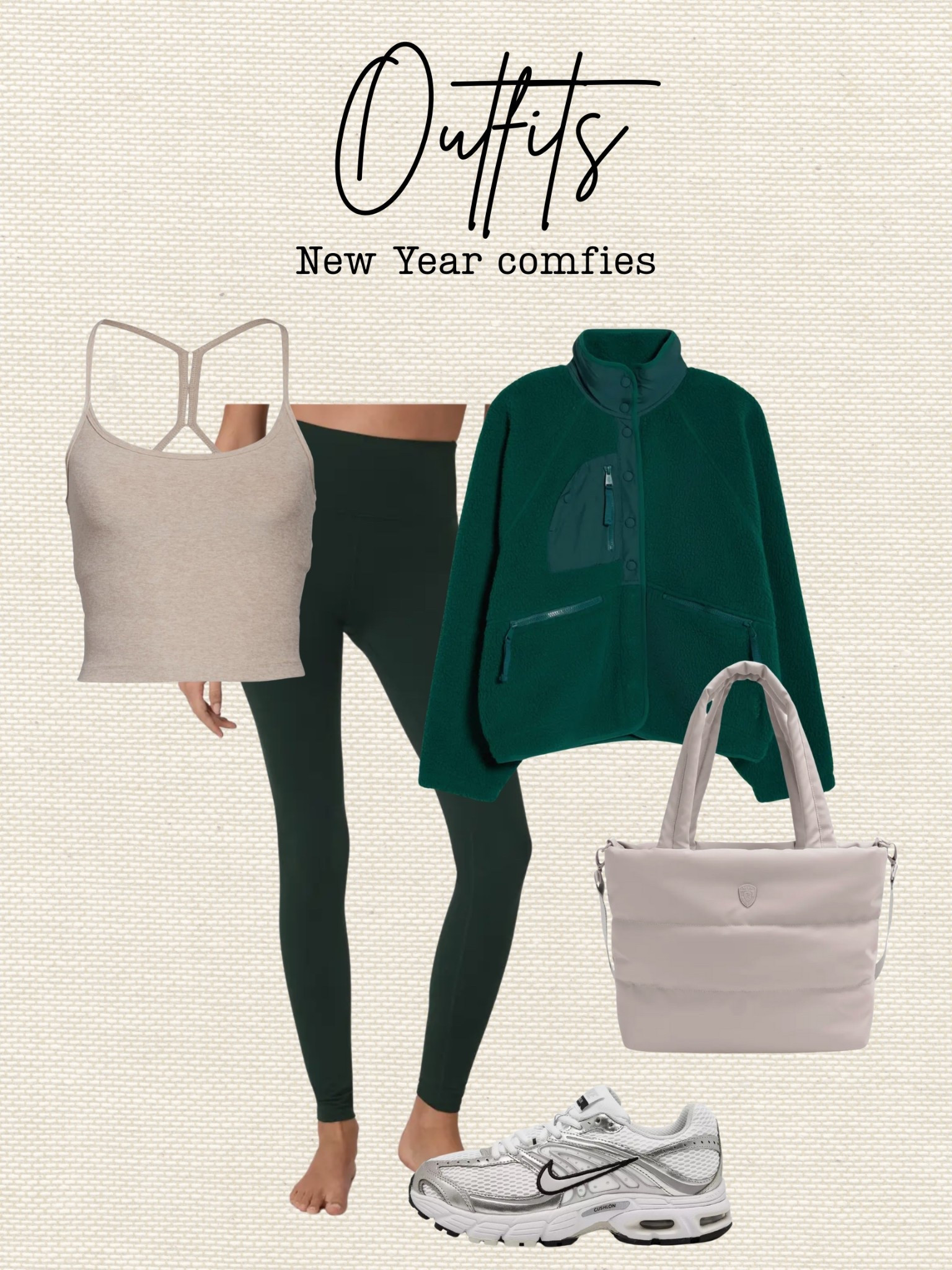 New year comfy, athleisure, athletic wear, leggings outfit, evergreen, fitness, winter outfit

#LTKselfcare #LTKSeasonal #LTKootd