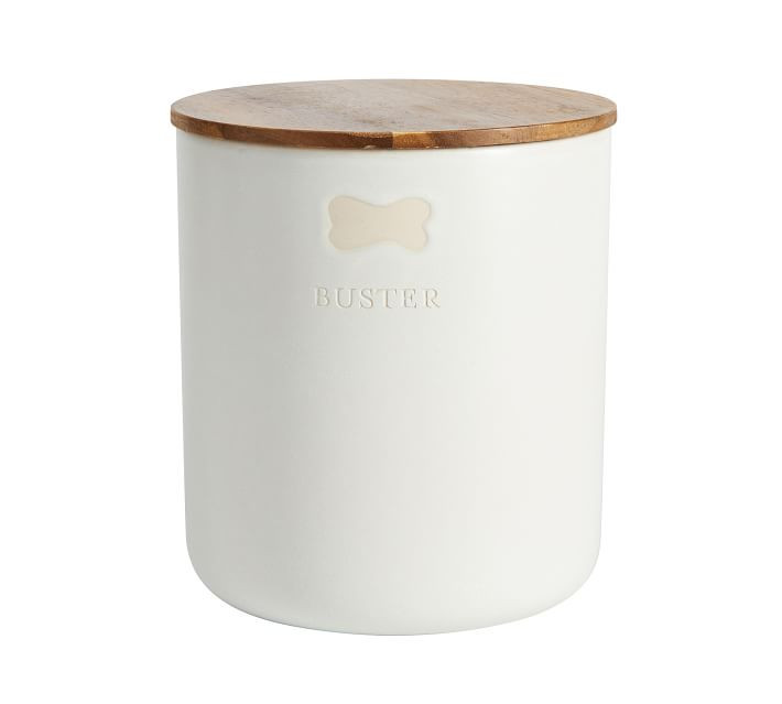 Mason Stoneware Pet Treat Canister | Pottery Barn | Pottery Barn (US)
