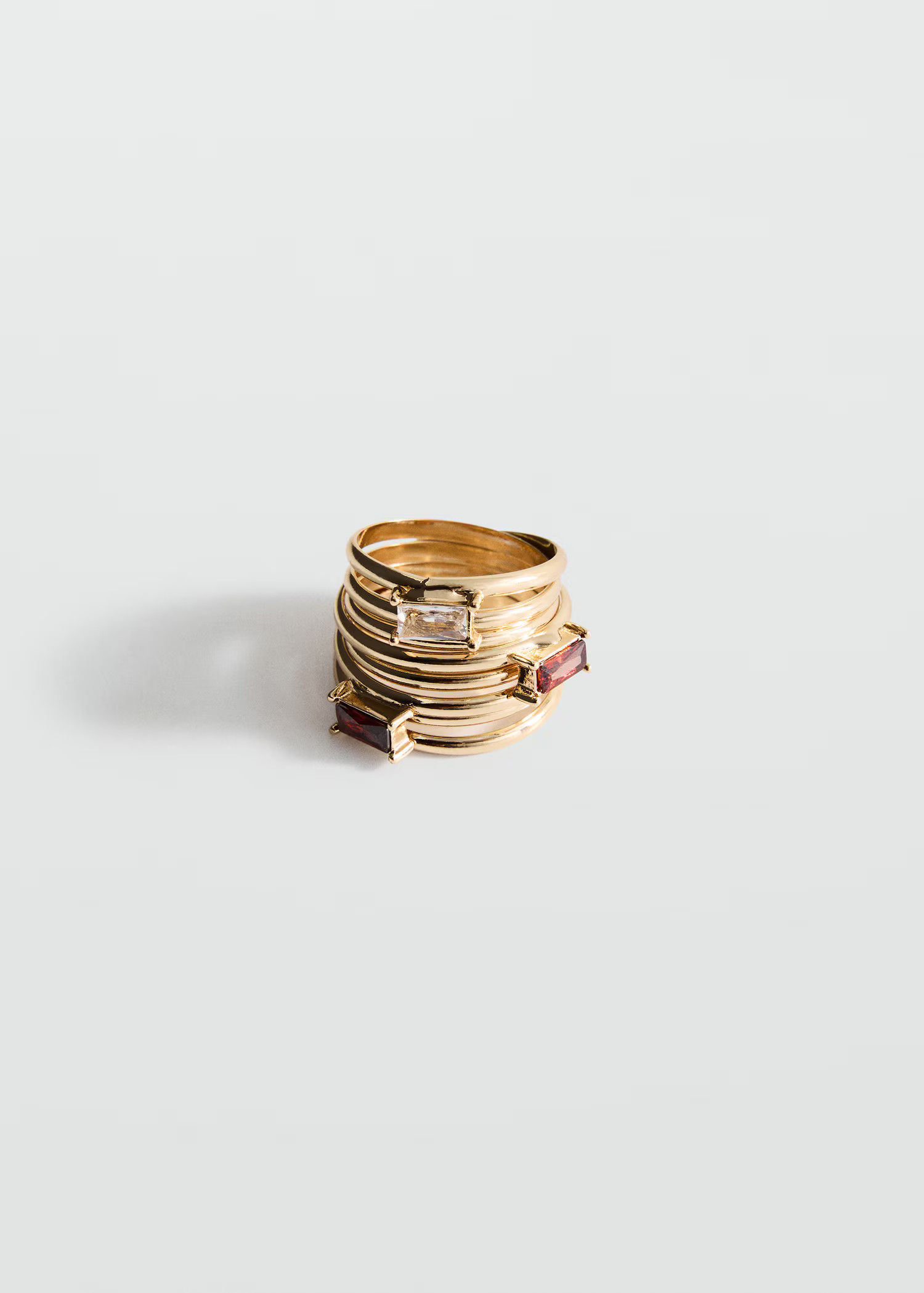 Ring mit kombinierten Kristallsteinen - Damen | MANGO Österreich | Mango EU