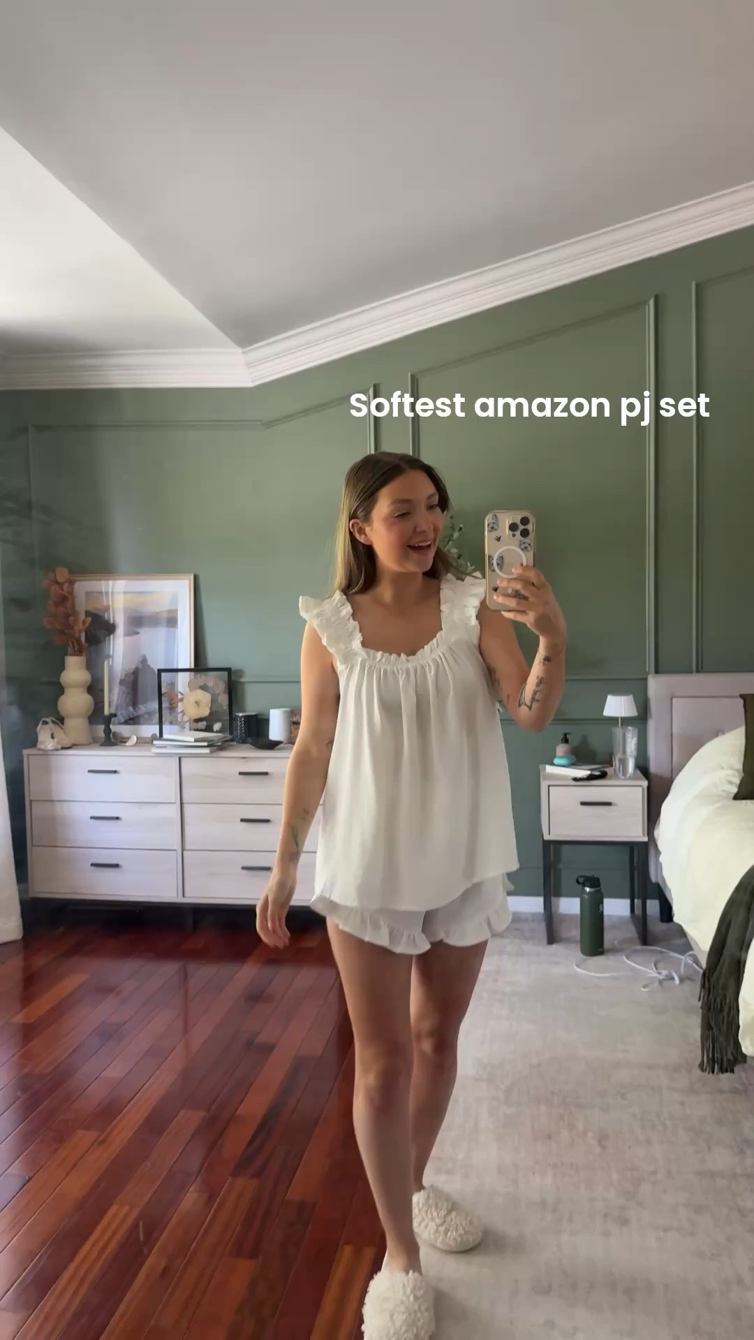 The softest prettiest Amazon Pj set wearing a size small!

#LTKPetite #LTKmomlife #LTKootd