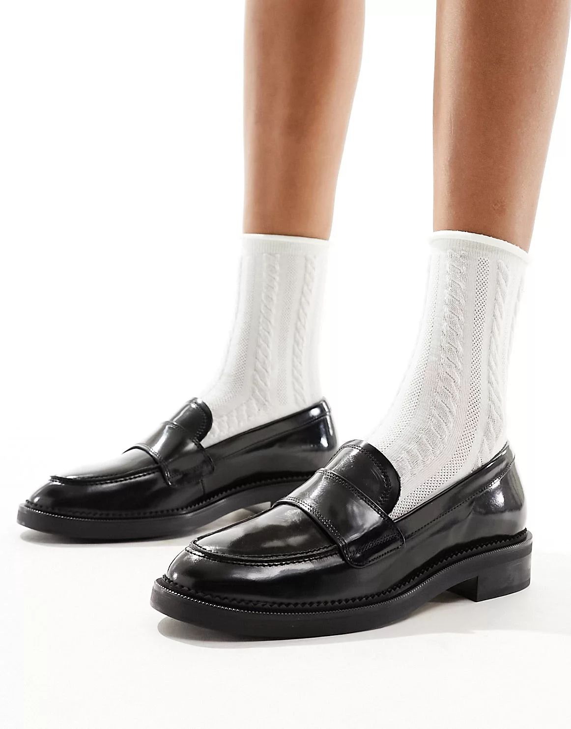 & Other Stories leather loafers in black | ASOS (Global)