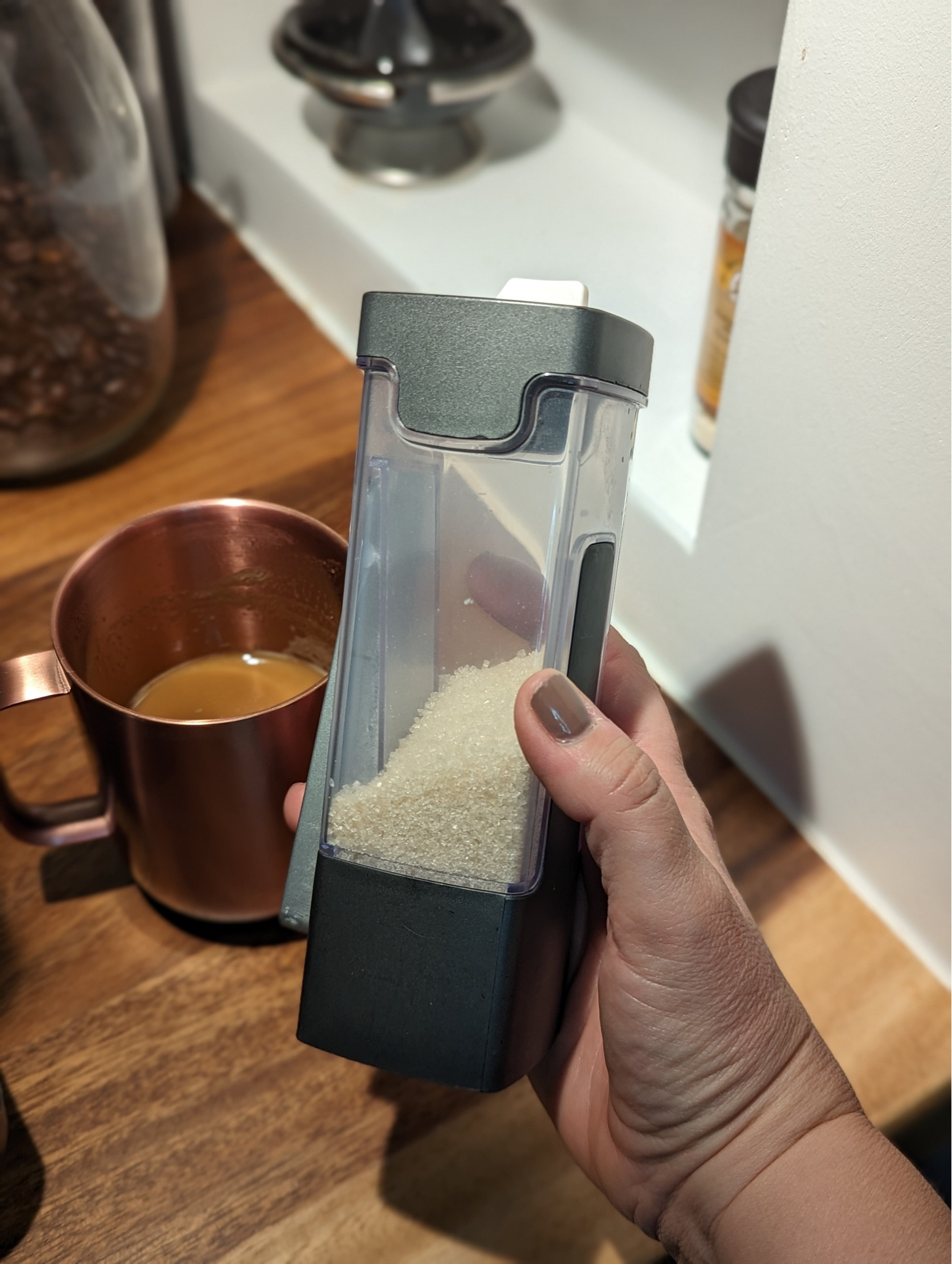 This sugar dispenser is the perfect portion control tool. It easily interchanges into these measurements, 1/4 tsp, 1/2 tsp, or 1 tsp, so that you get the right amount of sugar or any powdered food. 


#LTKFind #LTKhome