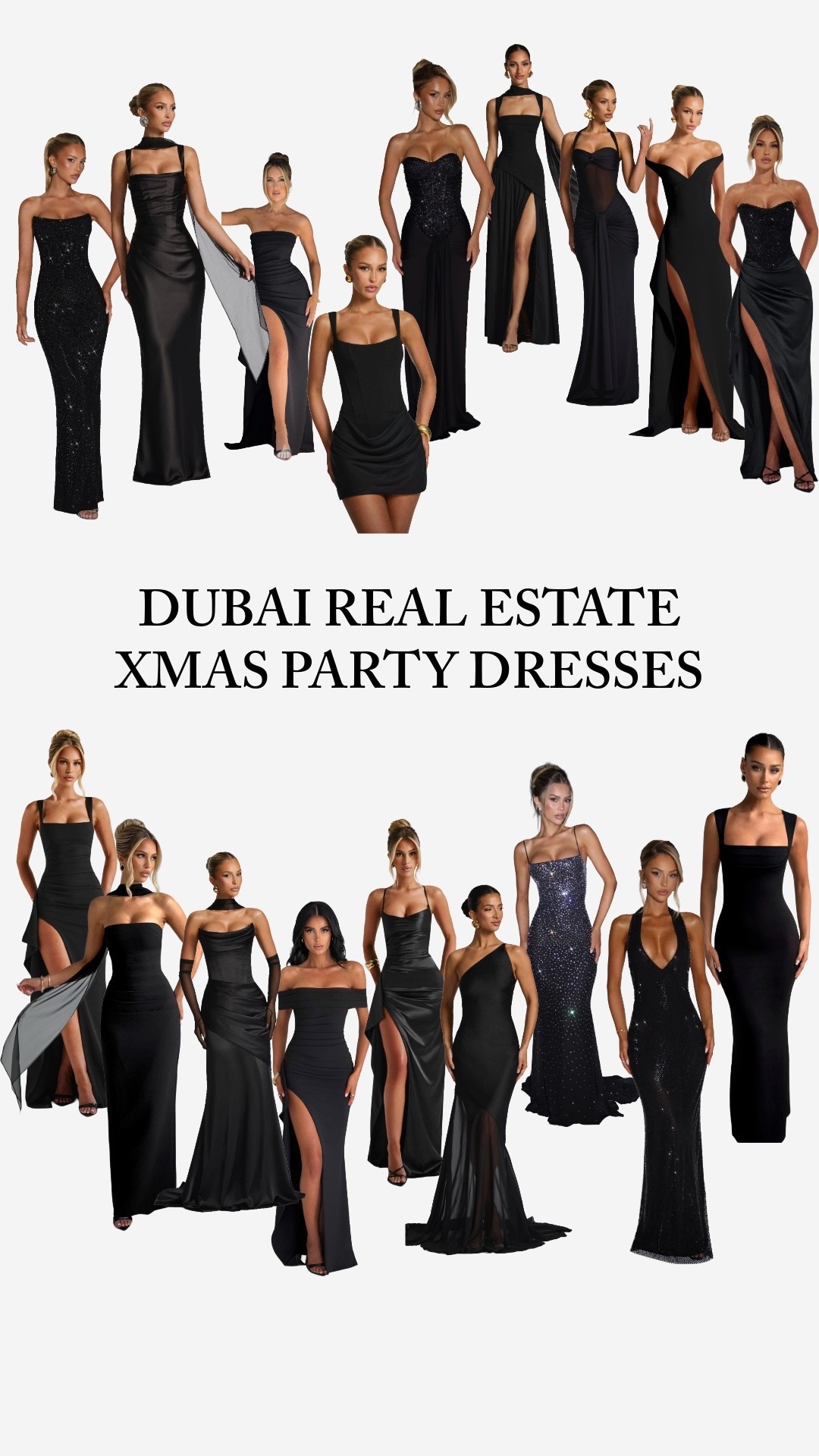 Christmas party dresses - black maxi dresses 

#LTKfestive #LTKdatenight #LTKuk