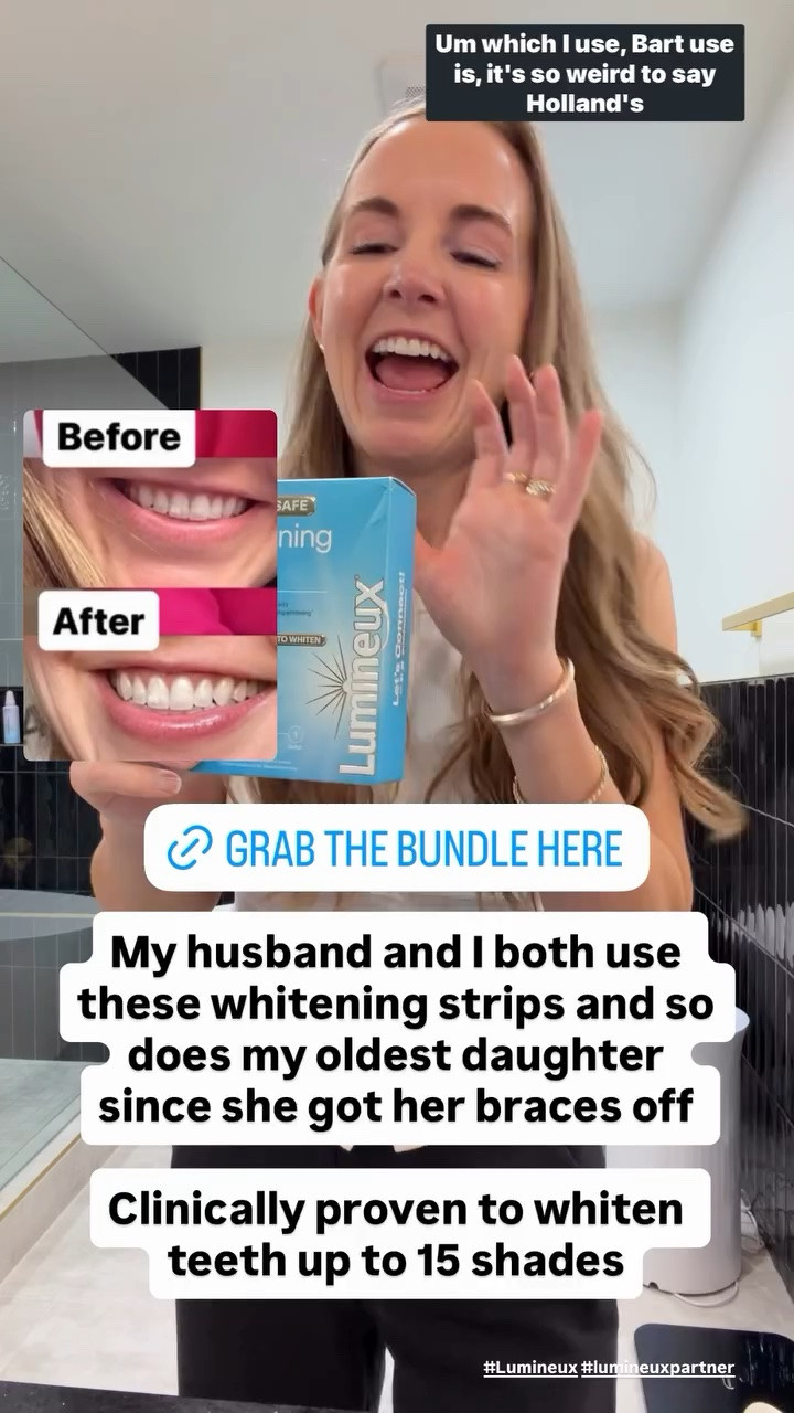 My husband and I both use these whitening strips and so does my oldest daughter since she got her braces off 

Clinically proven to whiten teeth up to 15 shades @lumineuxhealth  #Lumineux #lumineuxpartner