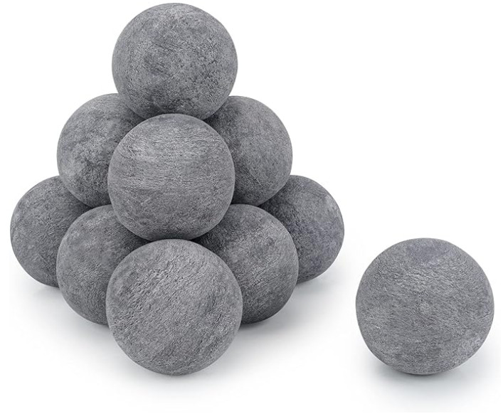 Stanbroil Ceramic Balls - 4” Round Fire Stones for Fire Pit Fire Bowl and Fireplace - Set of 12, Gray 

 #LTKHome