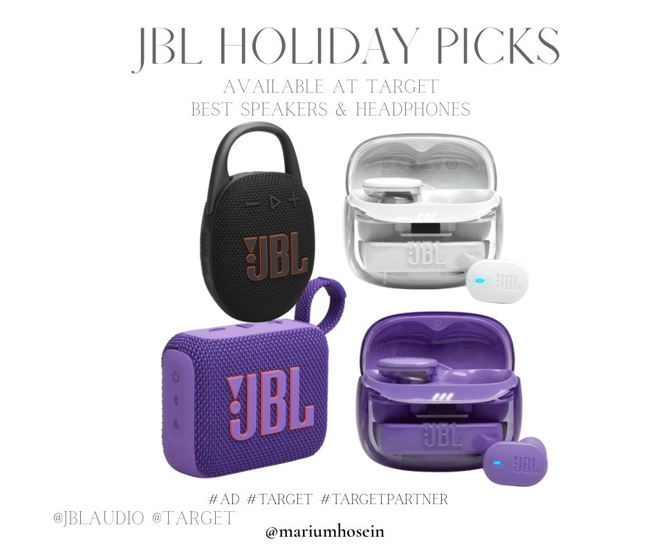 #AD I love how JBL has a gift in every budget. Like these super cute speakers would make the perfect gift for any age. Also I love the JBL tune 2 ear buds. They are noise cancelling, have spatial sound and I can take calls so easily without having to take them out of my ear. Not to mention the sounds quality is elite. Available at target
@Target @jblaudio #Target #TargetPartner