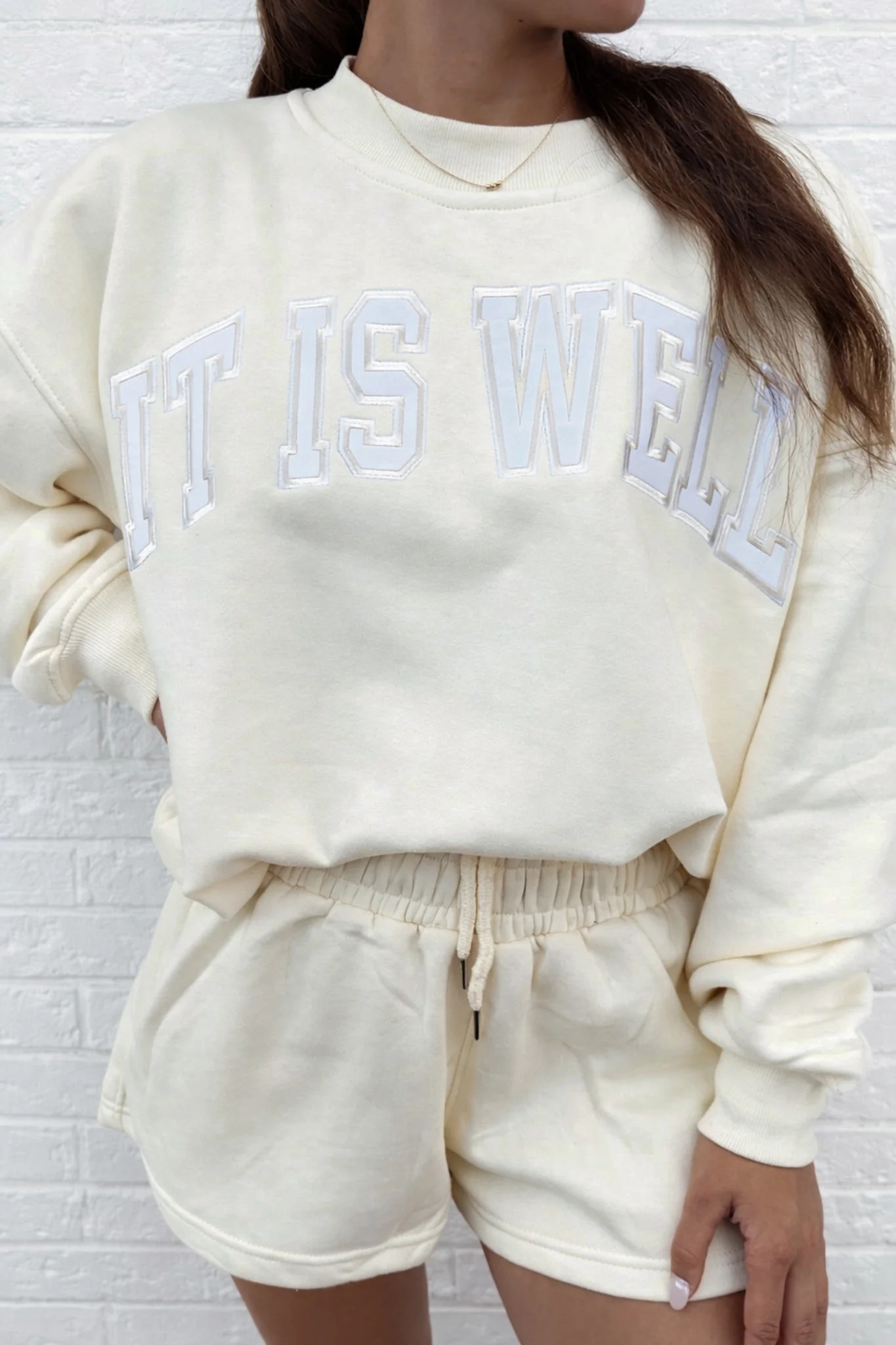 IT IS WELL Sweatshirt & Shorts Set | TEES by Taylor