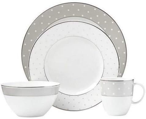 Kate Spade SADIE STREET GREY 4 Piece Place Setting | Amazon (US)