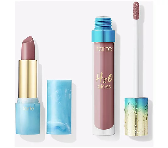 tarte H2O Lipgloss and Lipstick 2-Piece Set | QVC