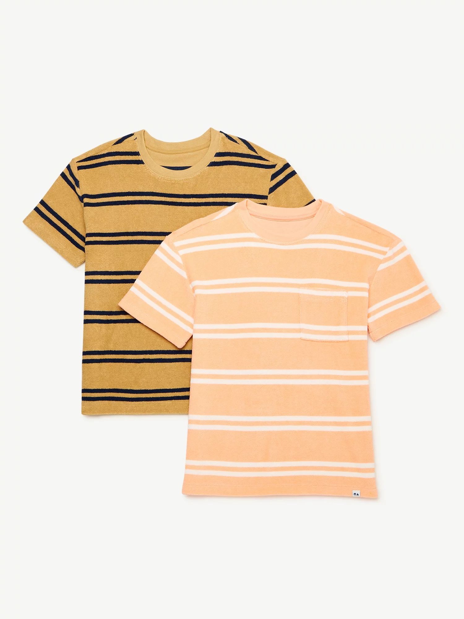 Free Assembly Boys Short Sleeve Terrycloth T-Shirt, 2-Pack, Sizes 4-18 | Walmart (US)